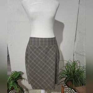 The Limited Women's Plaid Pencil Skirt Size 2‎ Preppy Academia Career